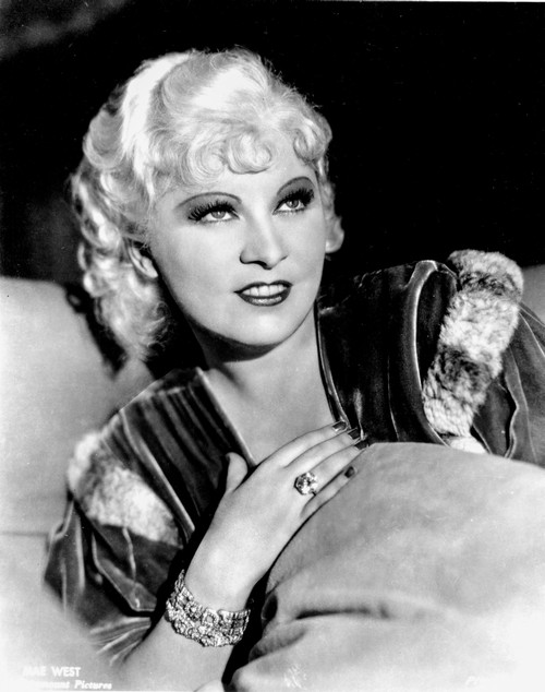 Mae West smiling in Black and White Photo Print - Item # VARCEL709697