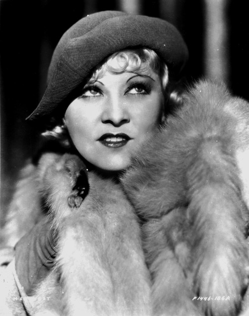 Mae West Dressed in Furry Coat Photo Print - Item # VARCEL709695