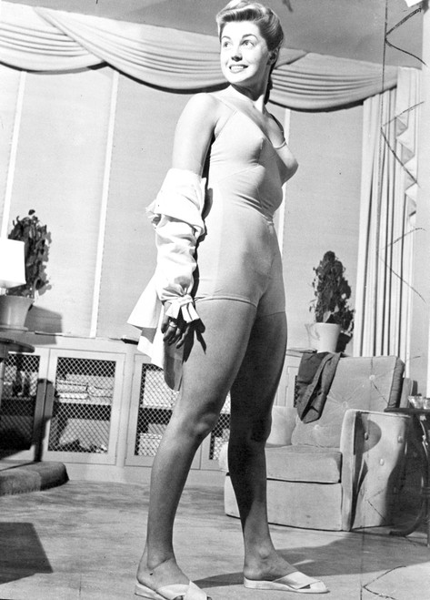 Esther Williams standing in Black and White Photo Print - Item # VARCEL709841