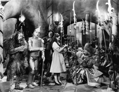 Wizard Of Oz Group Cast Talking in Movie Scene Photo Print - Item # VARCEL709910