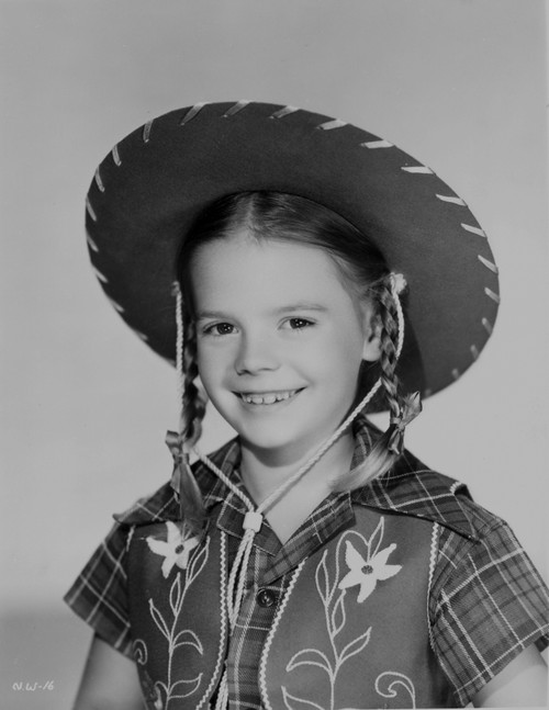 Natalie Wood Wearing a Hat in Black and White Photo Print - Item # VARCEL709997