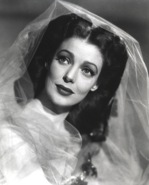 Loretta Young Lady in Wedding Dress with Long Veils Photo Print - Item # VARCEL710026