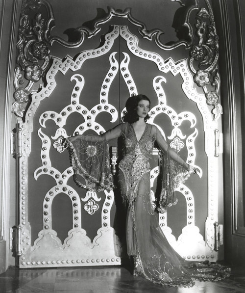 Loretta Young Big Door Lady Pose Photo Print - Item # VARCEL710087