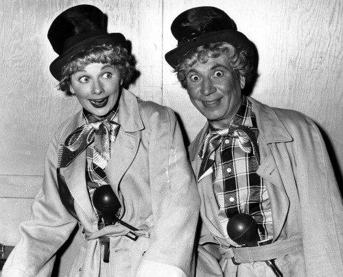 Lucille Ball and Harpo Marx on I Love Lucy Photo Print (10 x 8)