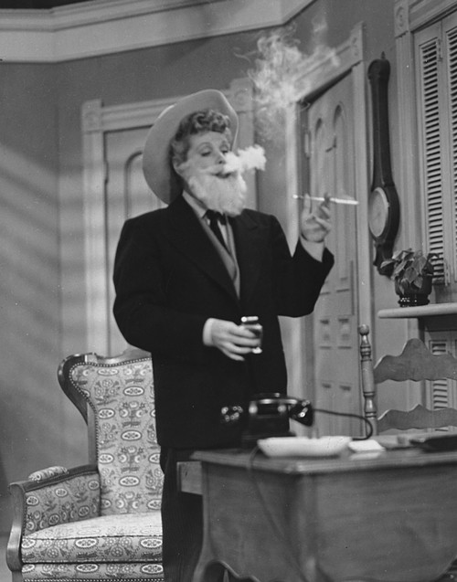 Lucille Ball wearing a beard in I Love Lucy Photo Print (8 x 10)
