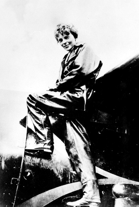 Amelia Earhart on an airplane Photo Print - Item # VARGLP347753