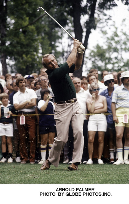 Arnold Palmer playing golf Photo Print