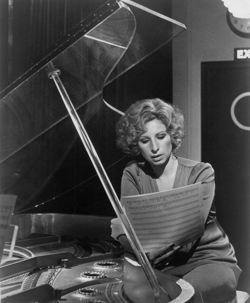 Barbra Streisand at a piano Photo Print - Item # VARGLP348524