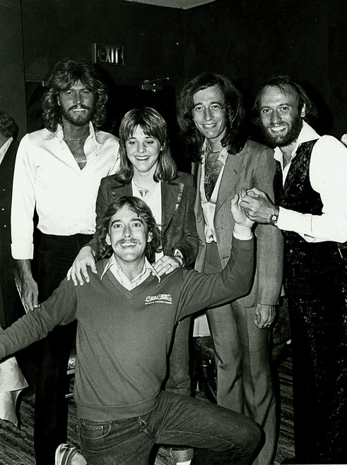 Candid the Bee Gees posing with a group Photo Print (8 x 10)