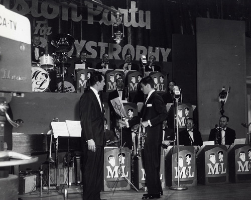 Martin and Lewis of a television set Photo Print - Item # VARGLP350706