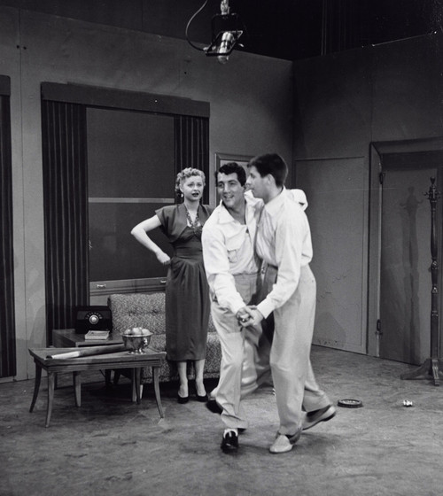 Martin and Lewis dancing on a film set Photo Print - Item # VARGLP350759