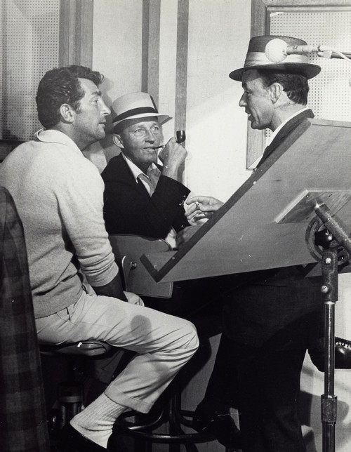 Dean Martin, Bing Crosby and Frank Sinatra in a studio Photo Print - Item # VARGLP351364