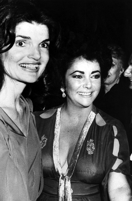 Elizabeth Taylor and Jackie Onassis Kennedy Photo Print (8 x 10)