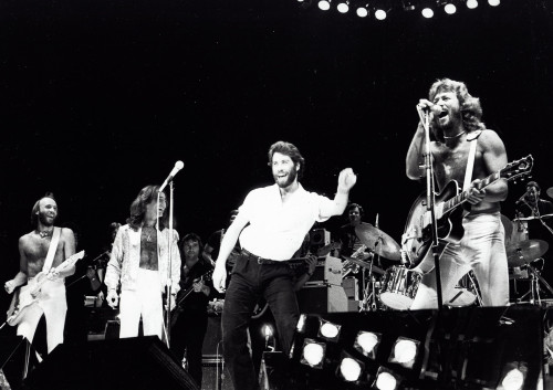 the Bee Gees on stage with John Travolta Photo Print - Item # VARGLP360234
