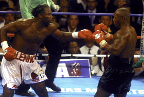 Boxing match between Mike Tyson and Lennox Lewis Photo Print (10 x 8)