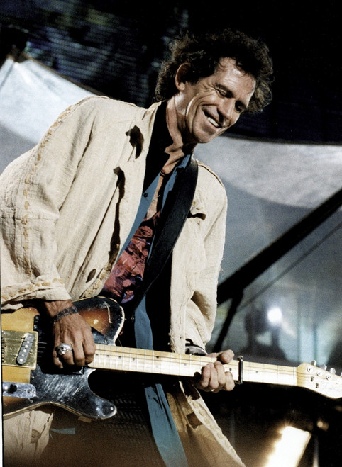 Keith Richards of The Rolling Stones performing on stage Photo Print (8 x 10)