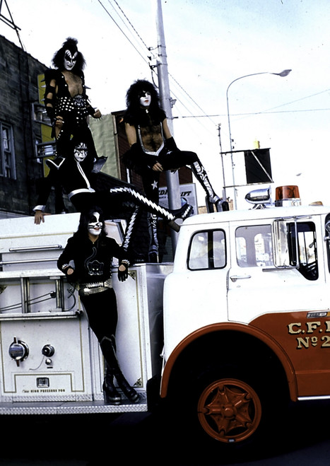 KISS on a fire engine Photo Print (8 x 10)