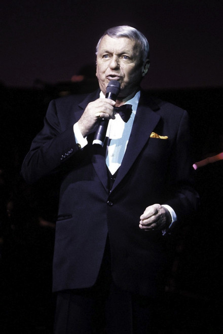 Frank Sinatra performing on stage at Radio City Music Hall in New York City Photo Print (8 x 10)