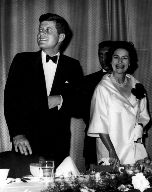 Lady Bird Johnson and John F Kennedy Photo Print (8 x 10)