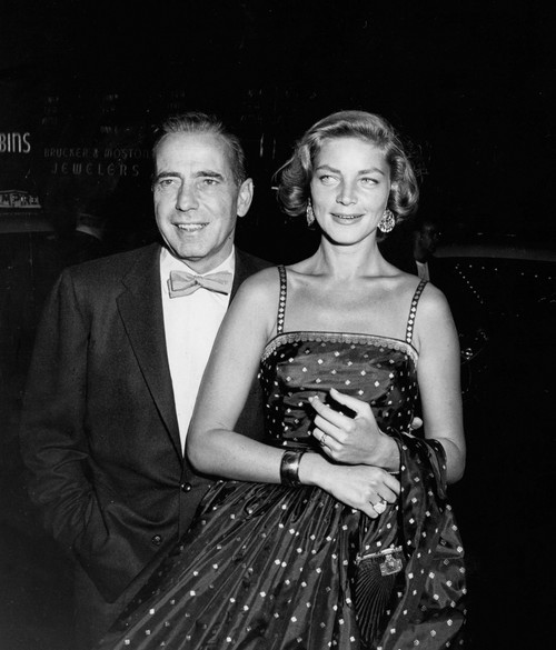 Humphrey Bogart and Lauren Bacall wearing a polka dot dress Photo Print (8 x 10)