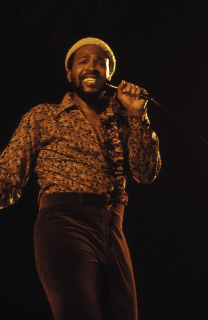 Marvin Gaye performing on stage Photo Print - Item # VARGLP370108