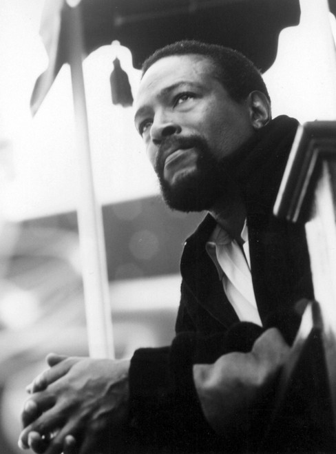 Marvin Gaye sitting outdoors Photo Print - Item # VARGLP370194
