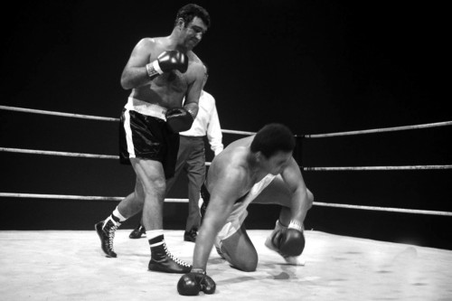 Muhammad Ali fighting Rocky Marciano Photo Print (10 x 8)