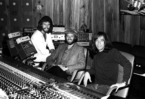 the Bee Gees at a studio Photo Print (10 x 8)