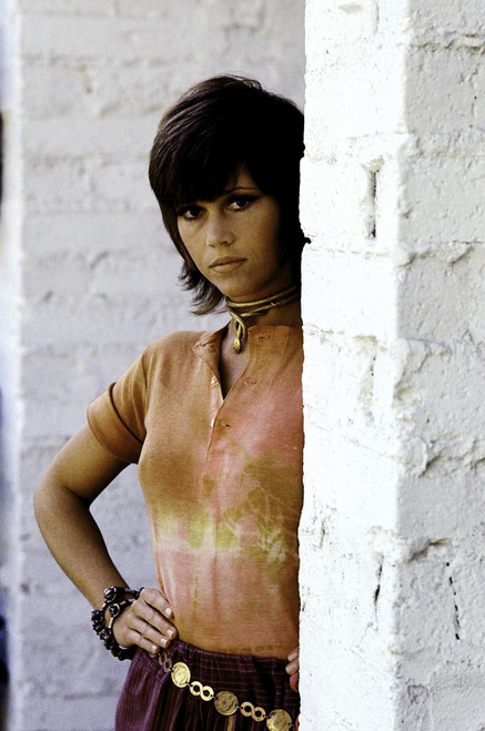 Jane Fonda behind a brick wall Photo Print - Item # VARGLP387509