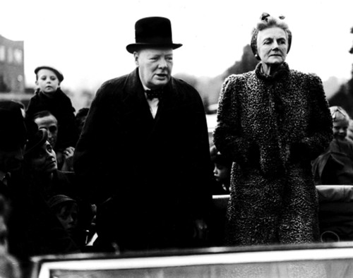 Winston and Clementine Churchill Photo Print (10 x 8)