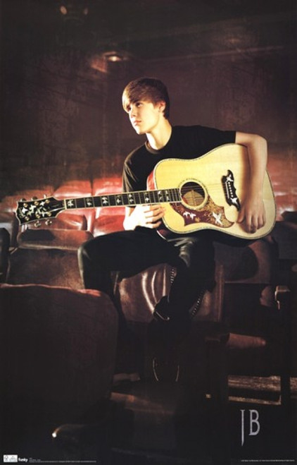 Justin Bieber - Guitar Poster Print