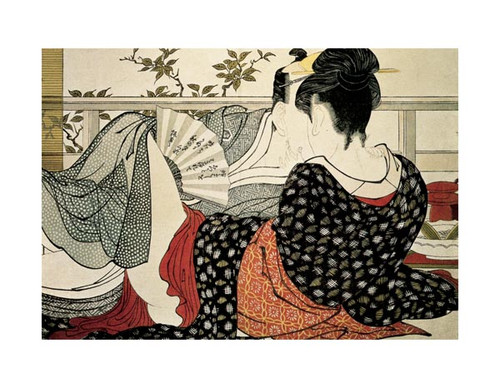 The Lovers Poster Print by Kitagawa Utamaro