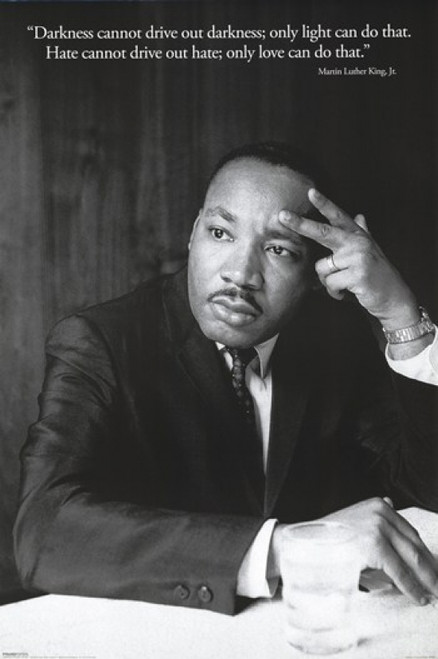 Martin Luther King Jr Darkness Poster Print