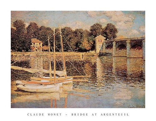 Bridge At Argenteuil - Claude Monet Poster Print
