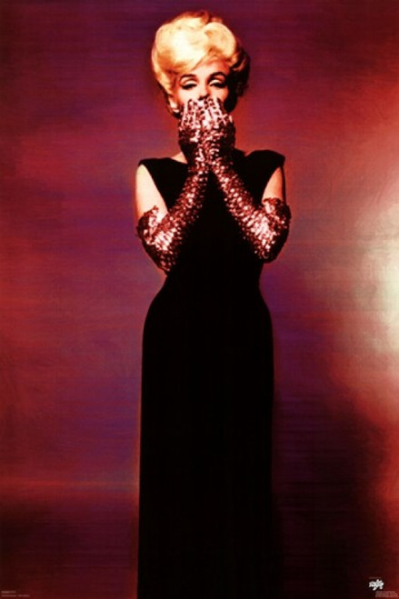 Marilyn Monroe - Pink Gloves Poster Print