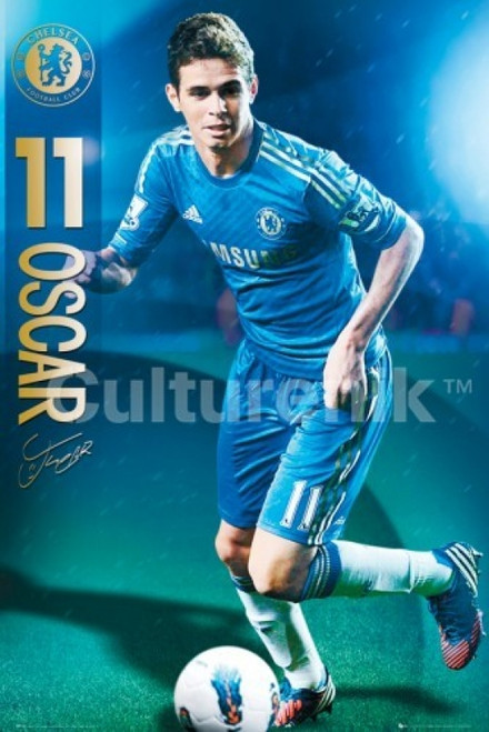 Chelsea FC Oscar dos Santos Emboaba 2012-2013 Poster - 22 x 34 inches