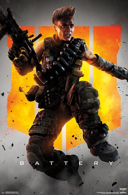 Call of Duty: Black Ops 4 - Battery Key Art Poster - 22 x 34 inches