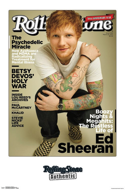 Rolling Stone - Ed Sheeran 17 Poster - 22 x 34 inches
