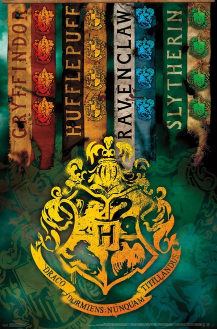 Harry Potter - Crests Poster - 22 x 34 inches