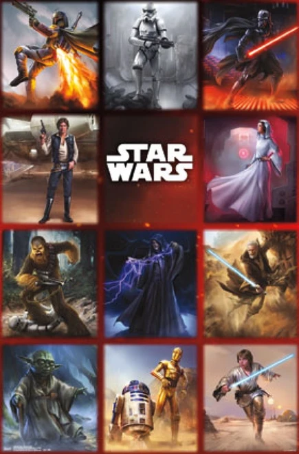 Star Wars - Moments Grid Poster - 22 x 34 inches