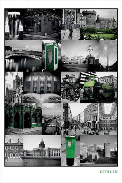 Dublin - Collage Poster - 22 x 34 inches