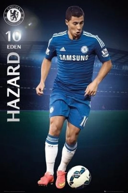 Chelsea FC Eden Hazard 2014-2015 Poster - 22 x 34 inches
