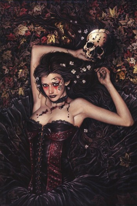 Skull Girl Poster - 22 x 34 inches