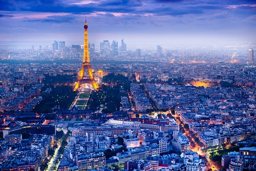 View Over Paris Poster - 22 x 34 inches
