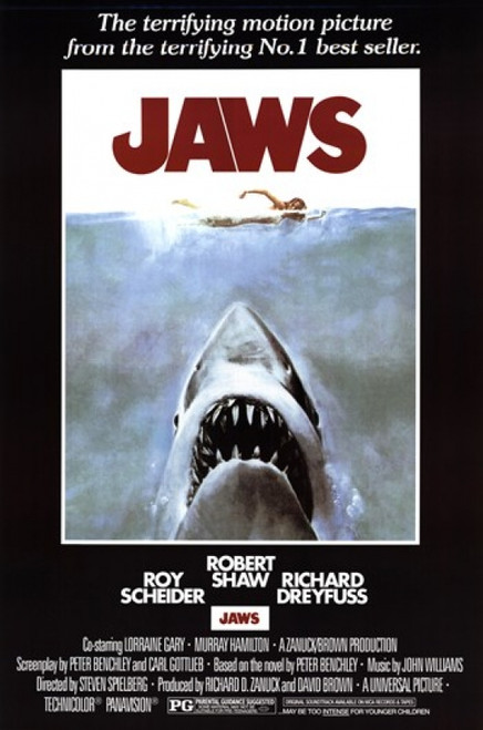 Jaws Movie Poster - 22 x 34 inches