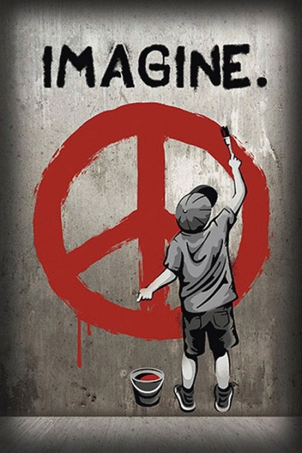 Imagine Peace Poster - 22 x 34 inches