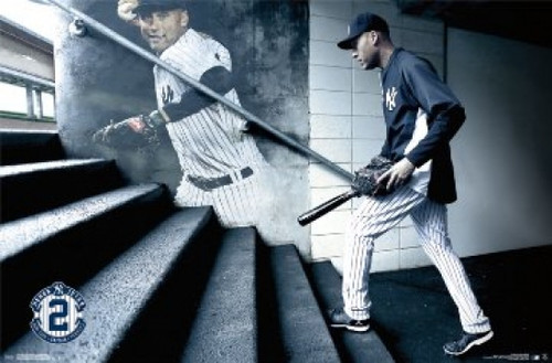 NEW YORK YANKEES Derek Jeter Retirement Poster - 22 x 34 inches