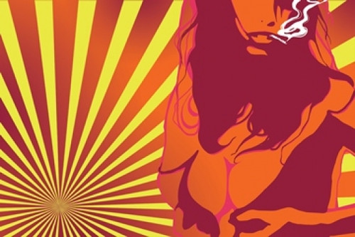 PSYCHEDELIC GIRL Poster - 22 x 34 inches