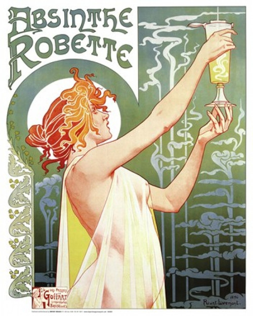 Absinthe Robette Poster Print by Privat Livemont