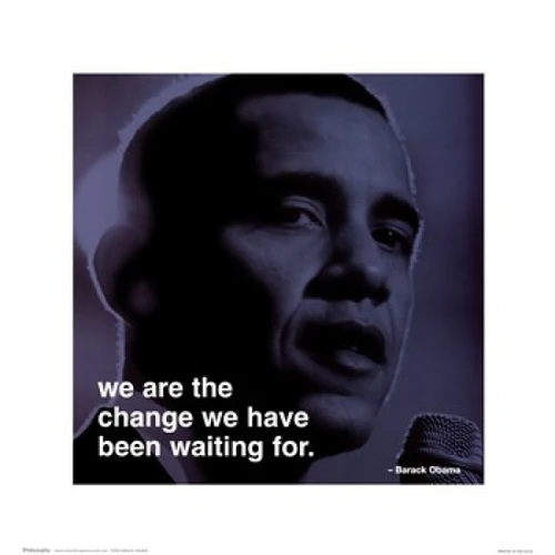 Barack Obama - iPhilosophy - We Are the Change Poster Print